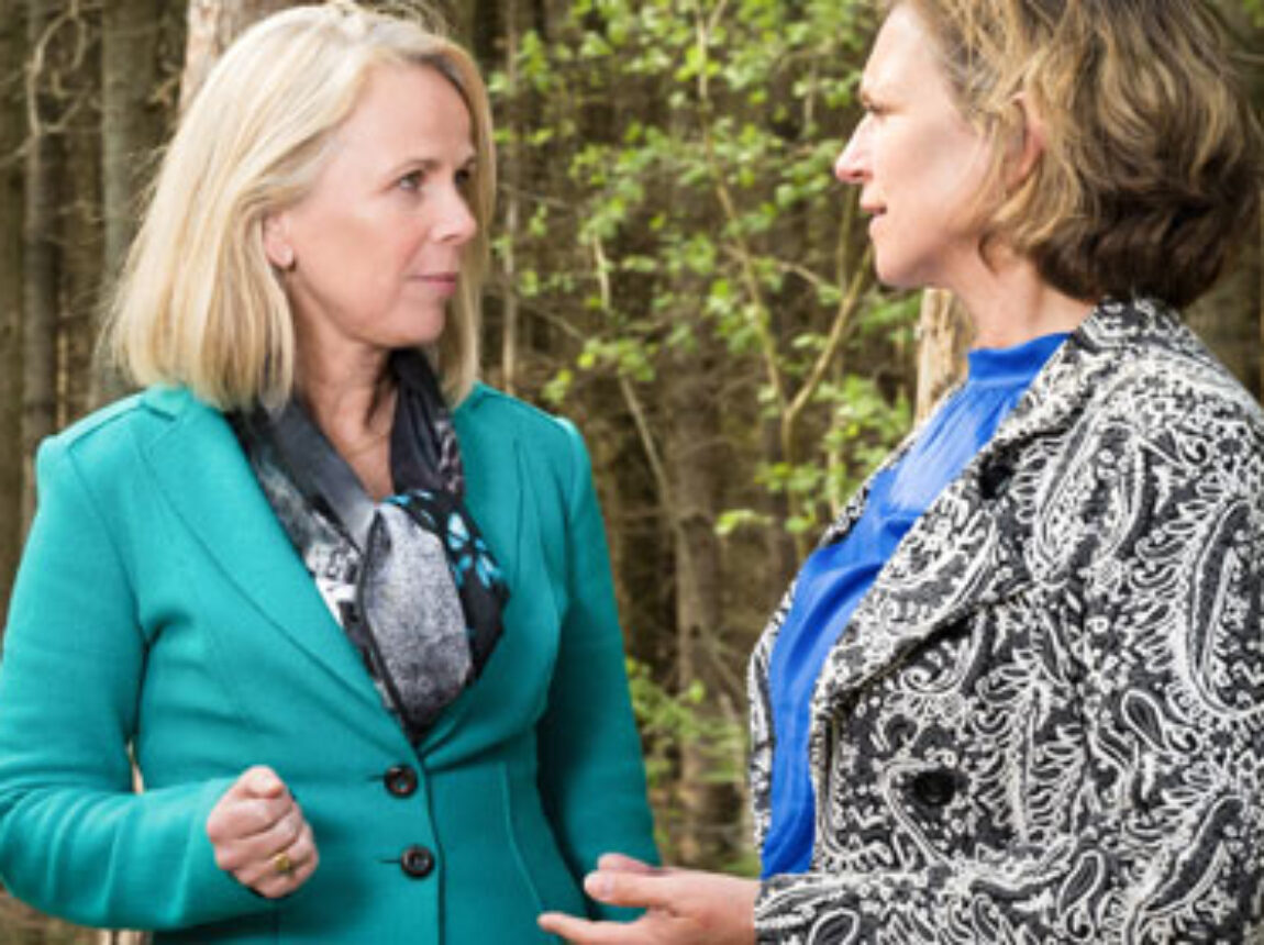 Portretten van de twee geïnterviewde vrouwen