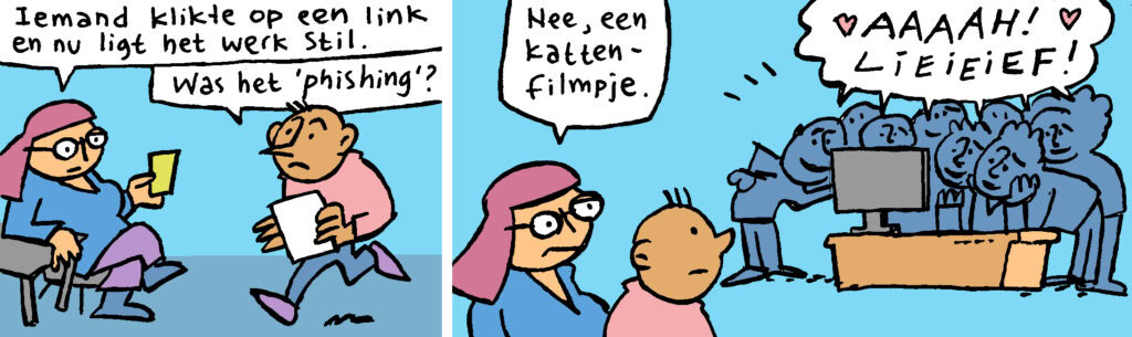 stripverhaal Ineke trapt er niet in