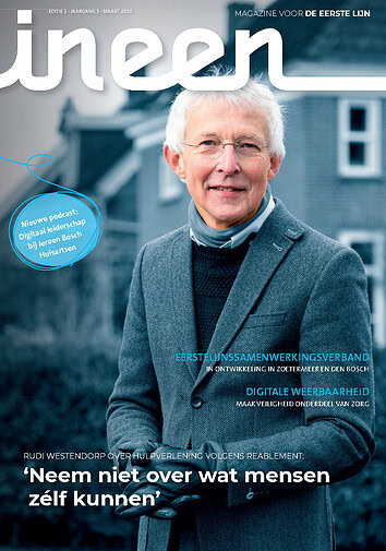 cover InEen magazine geposeerde foto met man