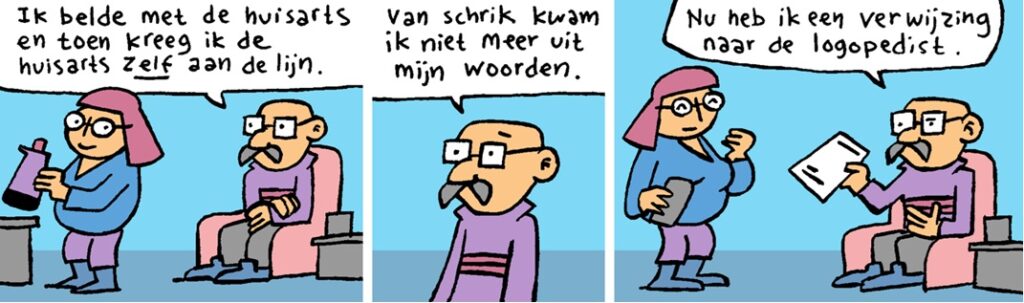 Striptekening van Herman Roozen met karakter Ineke in de hoofdrol